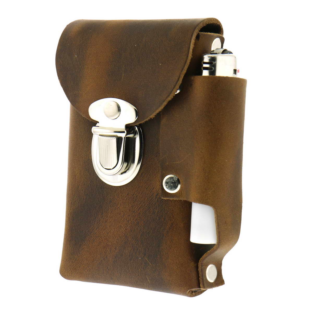 Hot Leathers CSB1009 Brown Leather Cigarette Case 3 Hot Leathers CSB1009 Brown Leather Cigarette Case