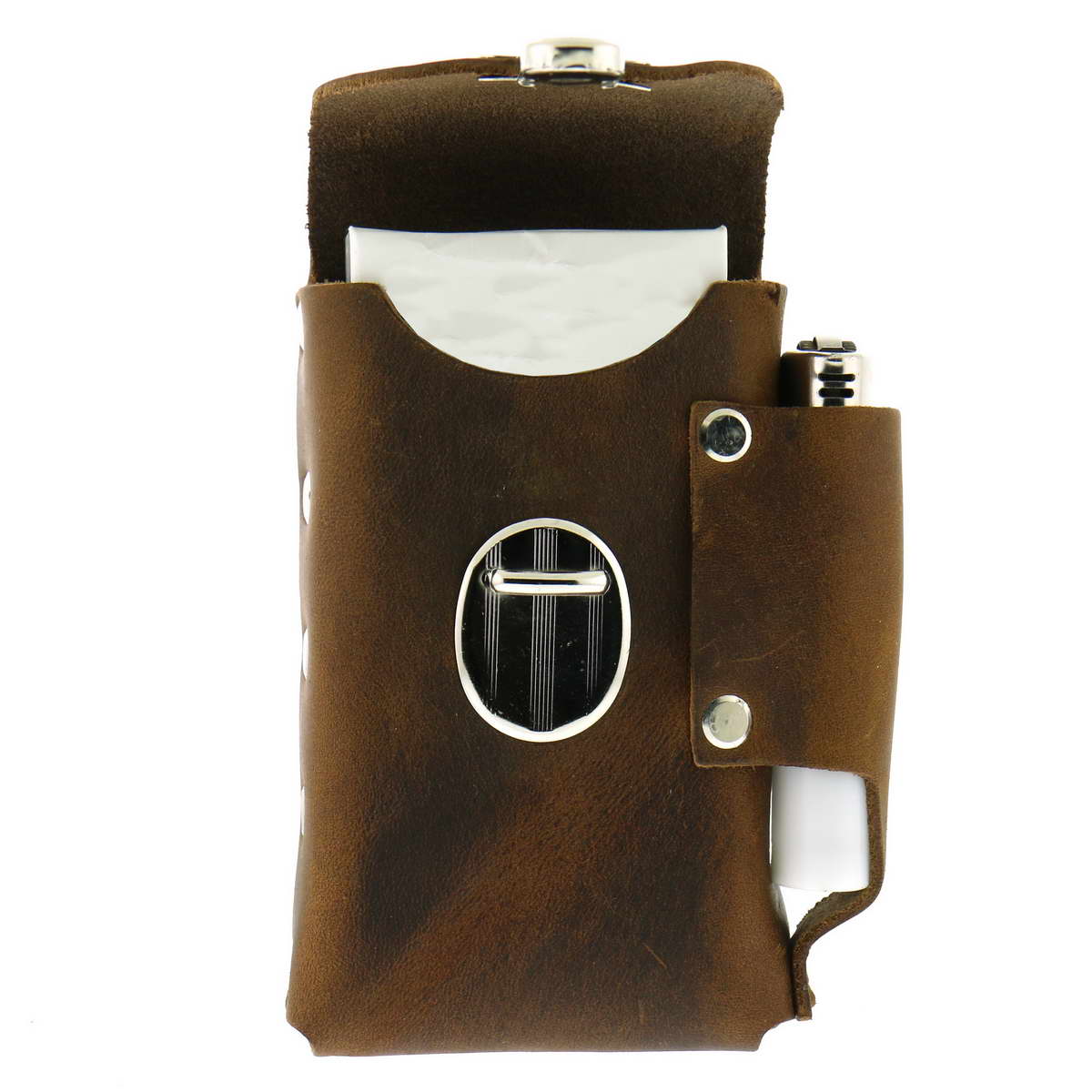 Hot Leathers CSB1009 Brown Leather Cigarette Case 4 Hot Leathers CSB1009 Brown Leather Cigarette Case