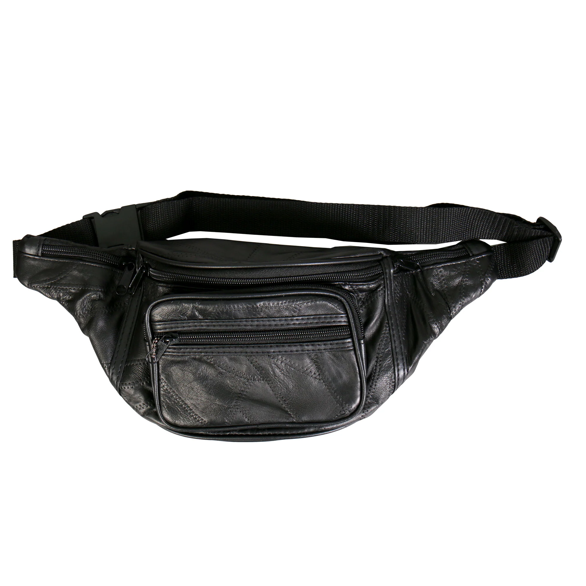 Hot Leathers BGA1008 Patchwork Leather Belly Bag 1 Hot Leathers BGA1008 Patchwork Leather Belly Bag