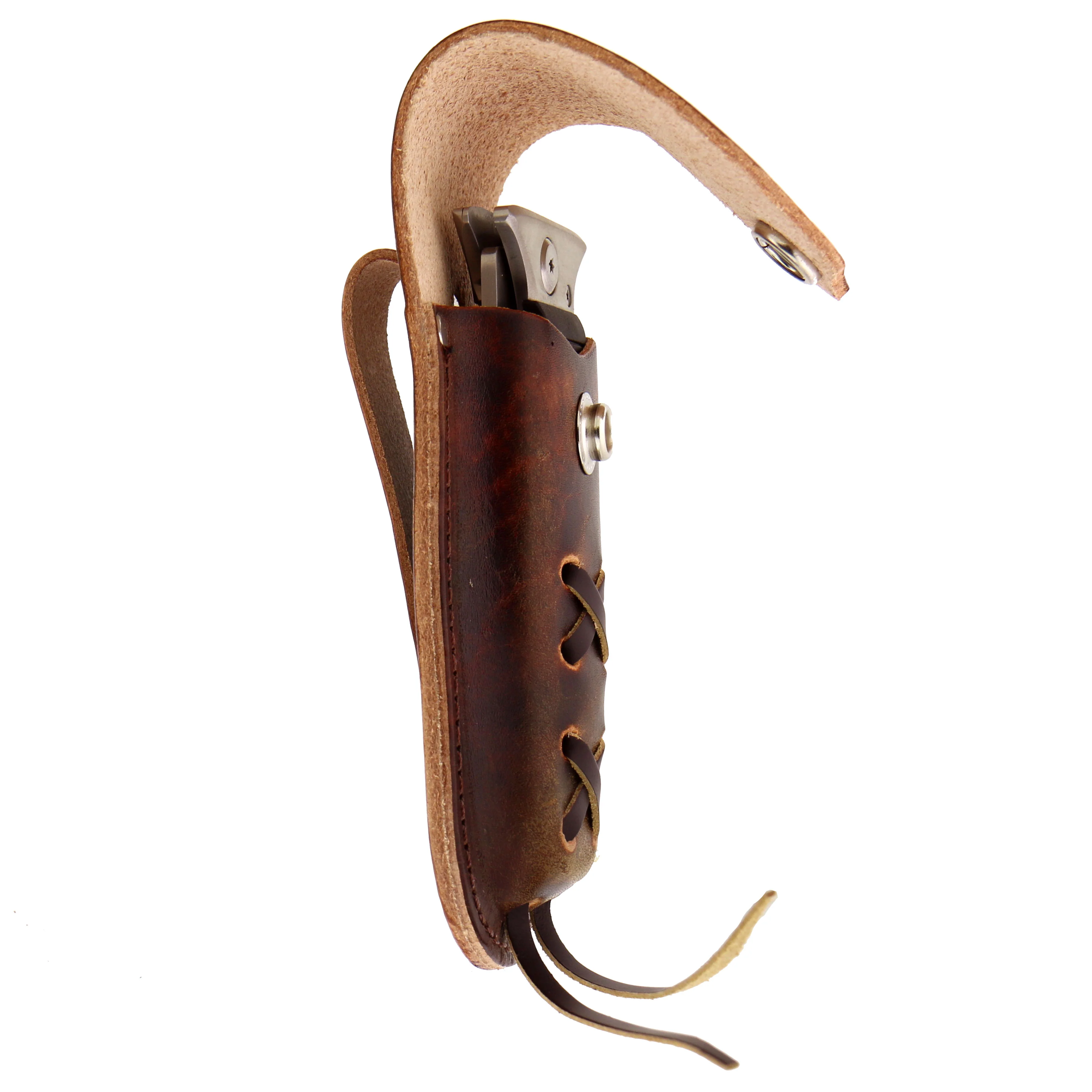 Hot Leathers CSF1002 Brown Leather Laced Knife Case 5 Hot Leathers CSF1002 Brown Leather Laced Knife Case