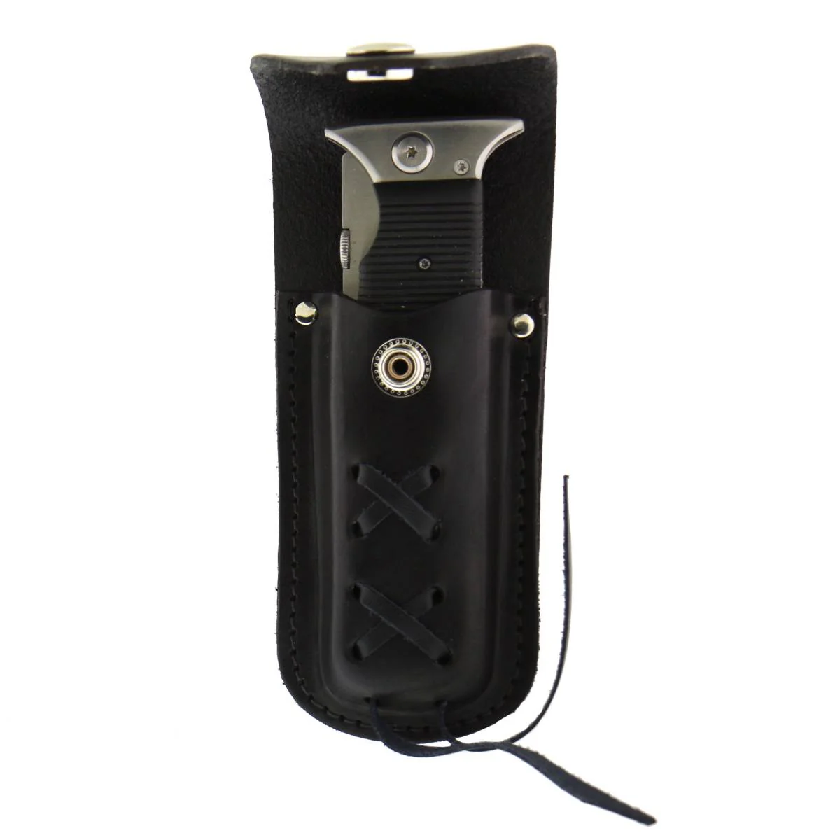Hot Leathers CSF1006 Black Leather Knife Case with Snap Closure 4 Hot Leathers CSF1006 Black Leather Knife Case with Snap Closure