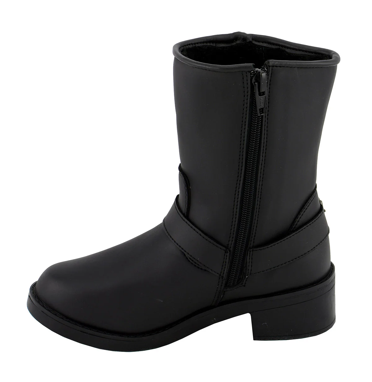 Milwaukee Leather MBL9475 Women's Classic Black Engineer Style Fashion Motorcycle Riding Boots w/ Side Zipper 4 Milwaukee Leather MBL9475 Women's Classic Black Engineer Style Fashion Motorcycle Riding Boots w/ Side Zipper