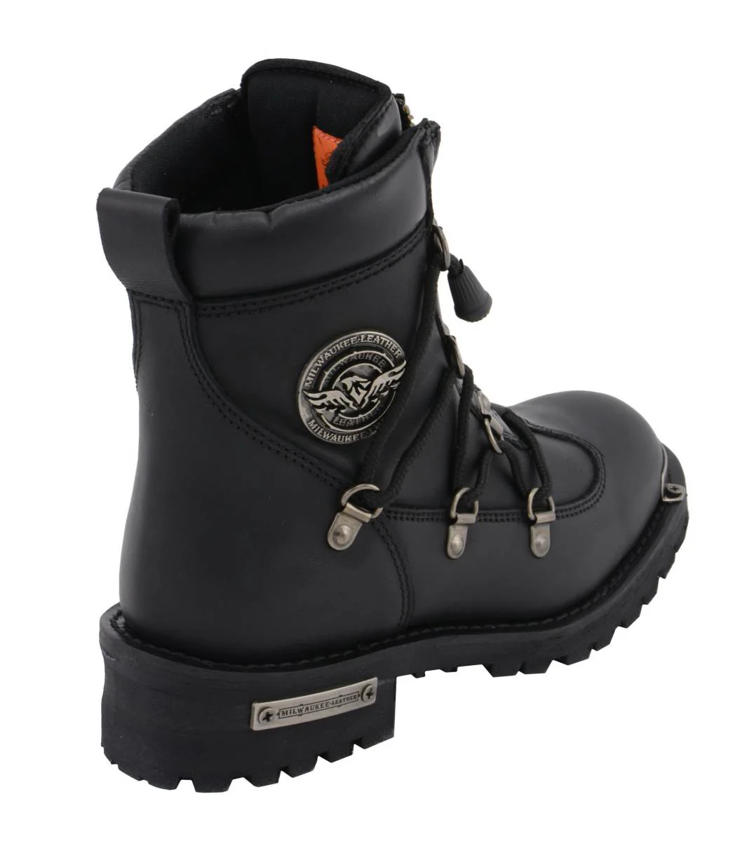 Milwaukee Leather MBL9375 Women's Premium Black Leather Diamond 6-Inch Twin Zipper Lock Motorccycle Riding Boots 7 Milwaukee Leather MBL9375 Women's Premium Black Leather Diamond 6-Inch Twin Zipper Lock Motorccycle Riding Boots