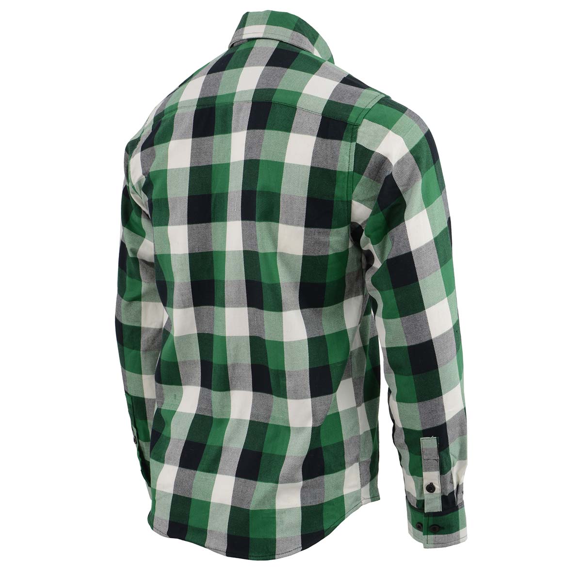 Milwaukee Leather MNG11636 Men's Flannel Plaid Shirt Green and White Long Sleeve Cotton Button Down Shirt 5 Milwaukee Leather MNG11636 Men's Flannel Plaid Shirt Green and White Long Sleeve Cotton Button Down Shirt