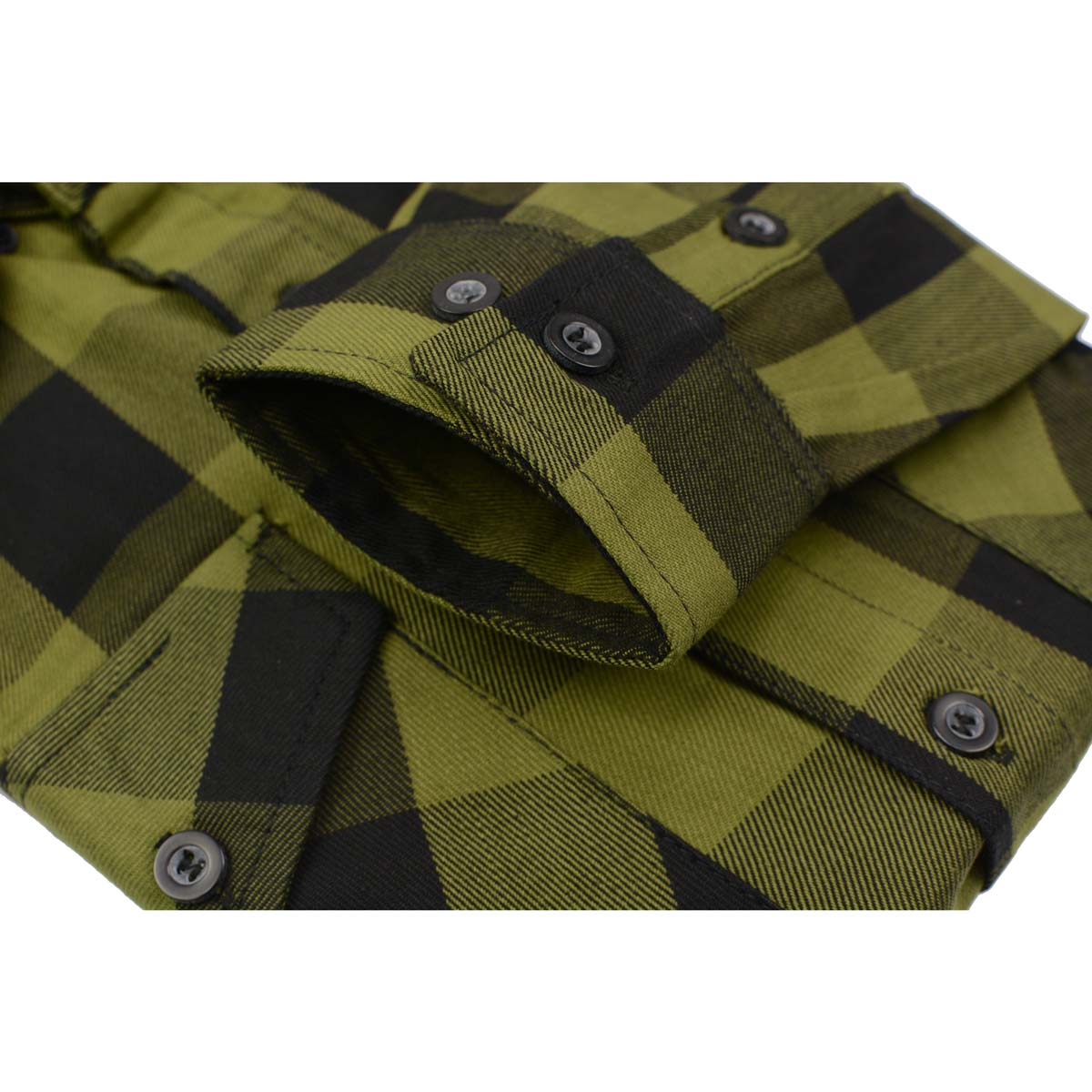 Milwaukee Leather MNG11668 Men's Black and Green Long Sleeve Cotton Flannel Shirt 10 Milwaukee Leather MNG11668 Men's Black and Green Long Sleeve Cotton Flannel Shirt
