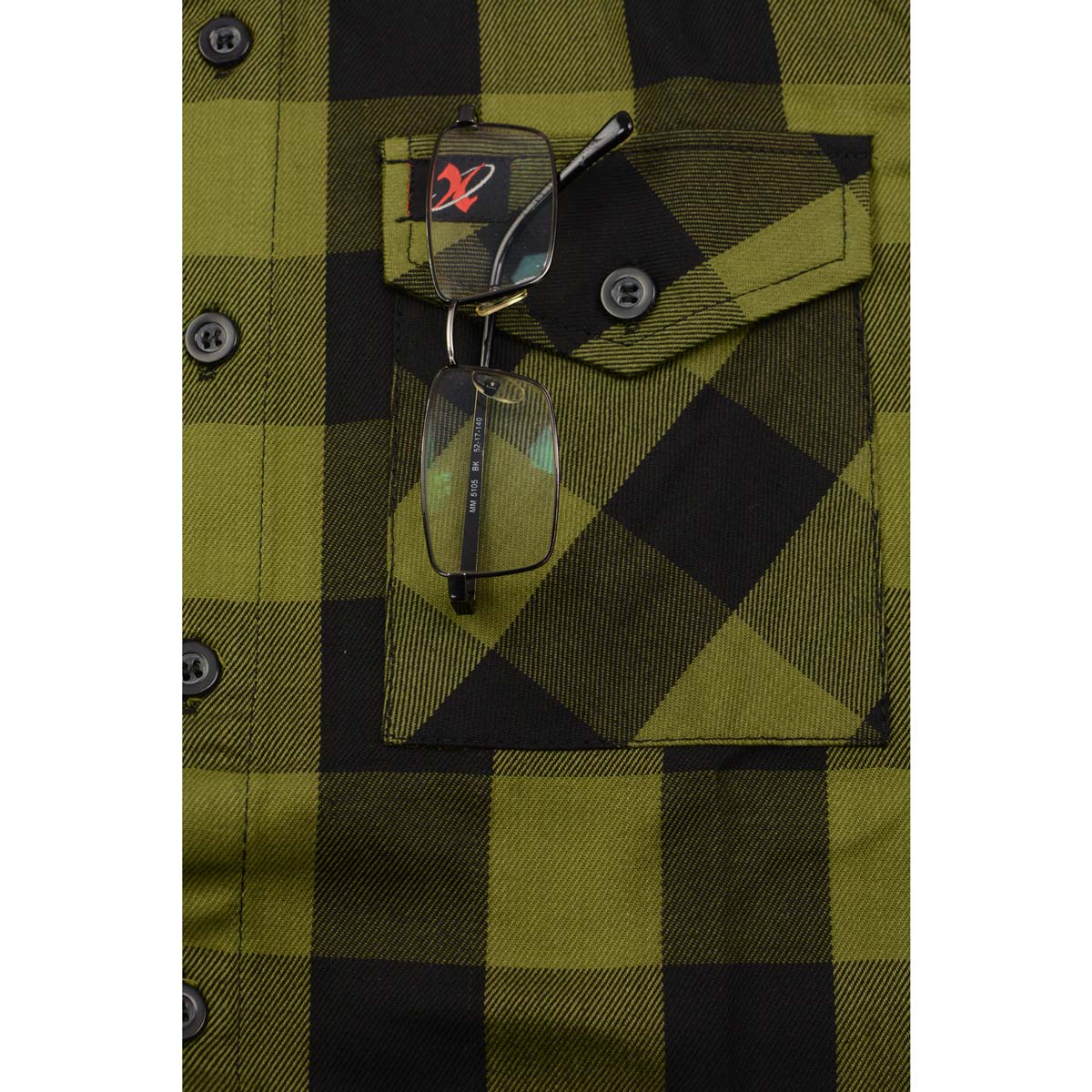 Milwaukee Leather MNG11668 Men's Black and Green Long Sleeve Cotton Flannel Shirt 11 Milwaukee Leather MNG11668 Men's Black and Green Long Sleeve Cotton Flannel Shirt