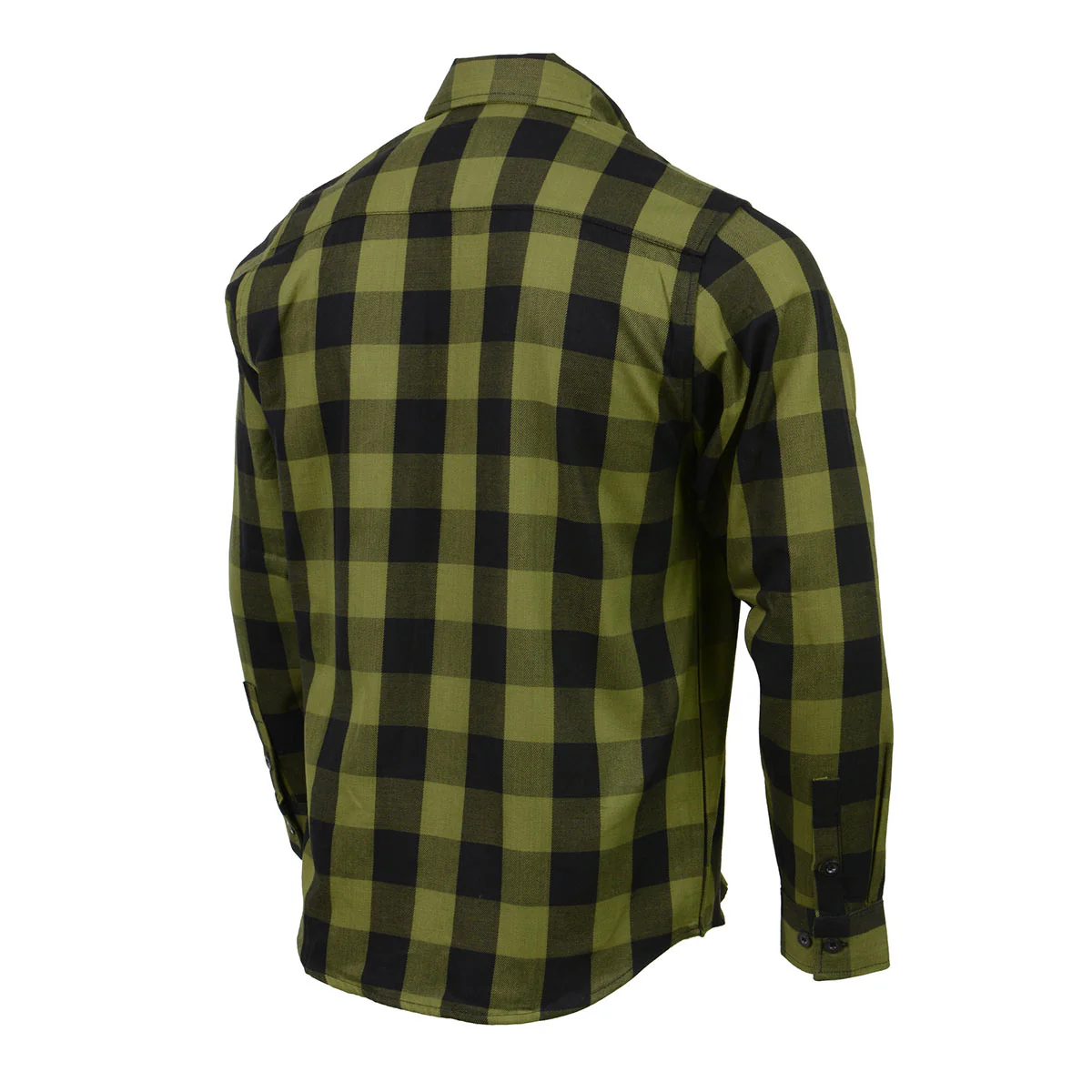 Milwaukee Leather MNG11668 Men's Black and Green Long Sleeve Cotton Flannel Shirt 4 Milwaukee Leather MNG11668 Men's Black and Green Long Sleeve Cotton Flannel Shirt