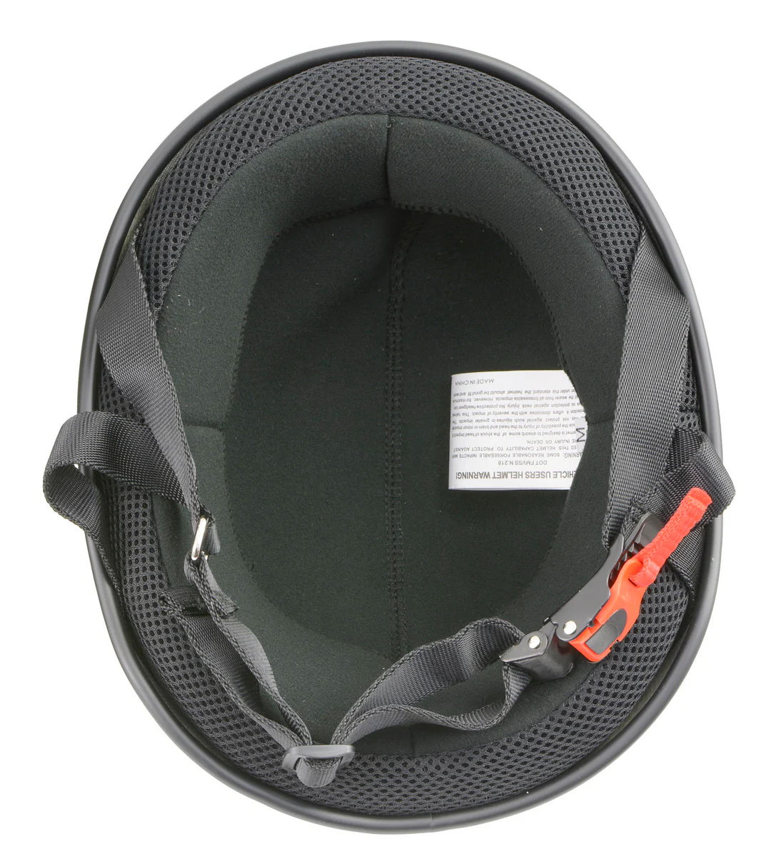 Milwaukee Performance Helmets MPH9710DOT Dot Approved Bare Bones Matte Black Half Motorcycle Helmet 5 Milwaukee Performance Helmets MPH9710DOT Dot Approved Bare Bones Matte Black Half Motorcycle Helmet