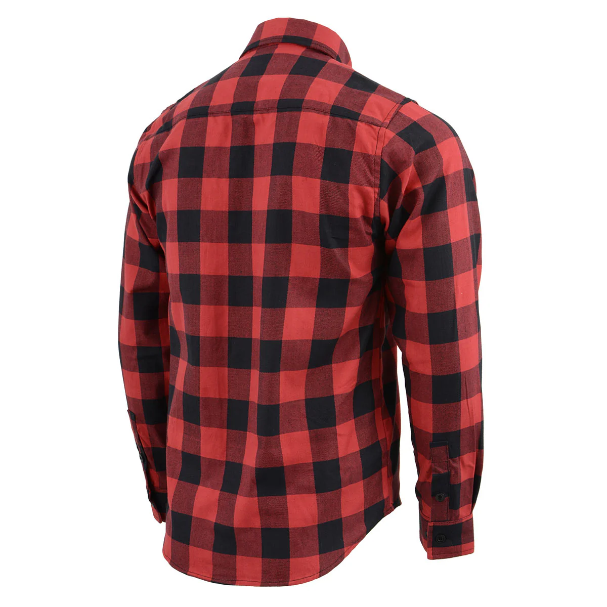 Milwaukee Leather Men's Flannel Plaid Shirt Black and Red Long Sleeve Cotton Button Down Shirt MNG11631 5 Milwaukee Leather Men's Flannel Plaid Shirt Black and Red Long Sleeve Cotton Button Down Shirt MNG11631