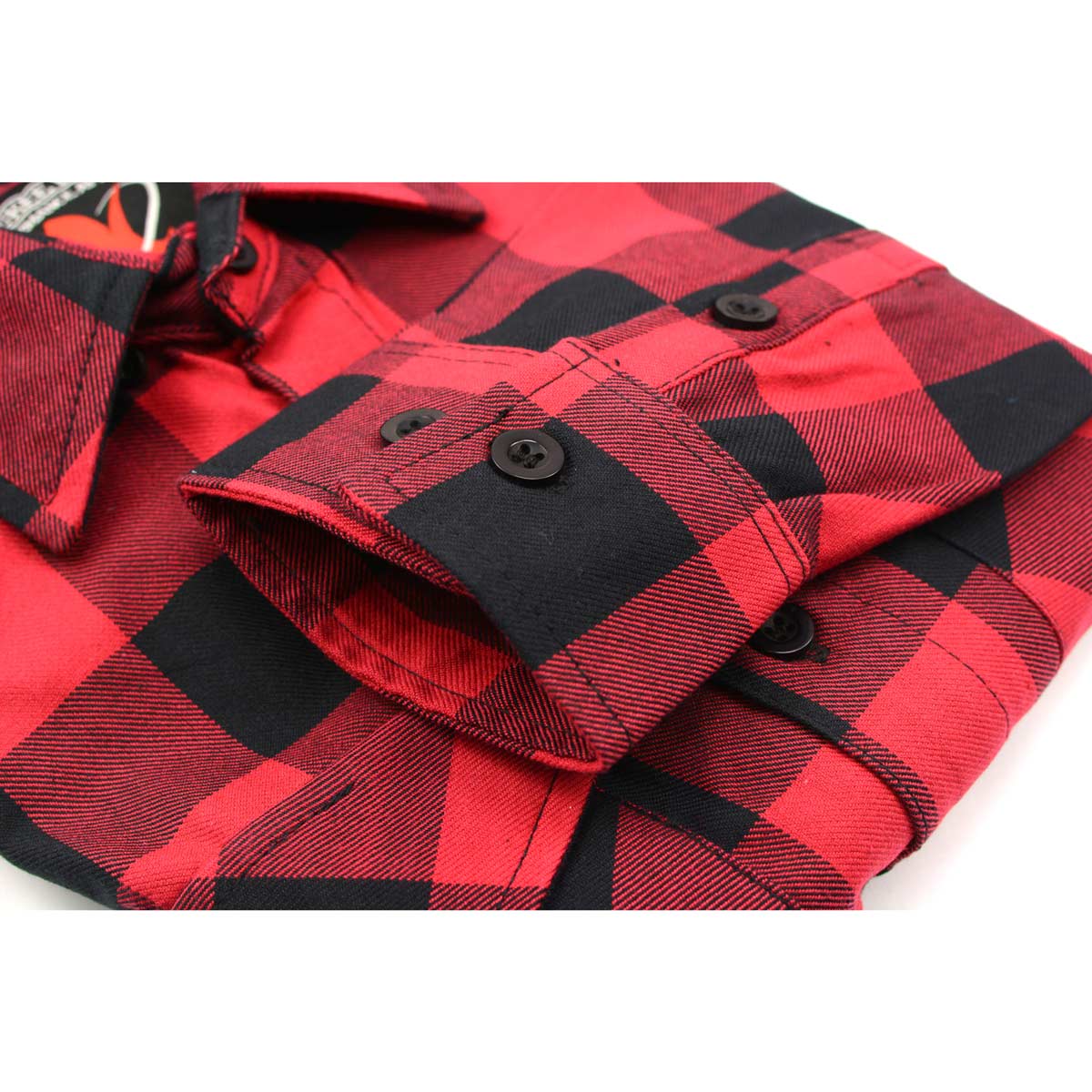 Milwaukee Leather Men's Flannel Plaid Shirt Black and Red Long Sleeve Cotton Button Down Shirt MNG11631 8 Milwaukee Leather Men's Flannel Plaid Shirt Black and Red Long Sleeve Cotton Button Down Shirt MNG11631