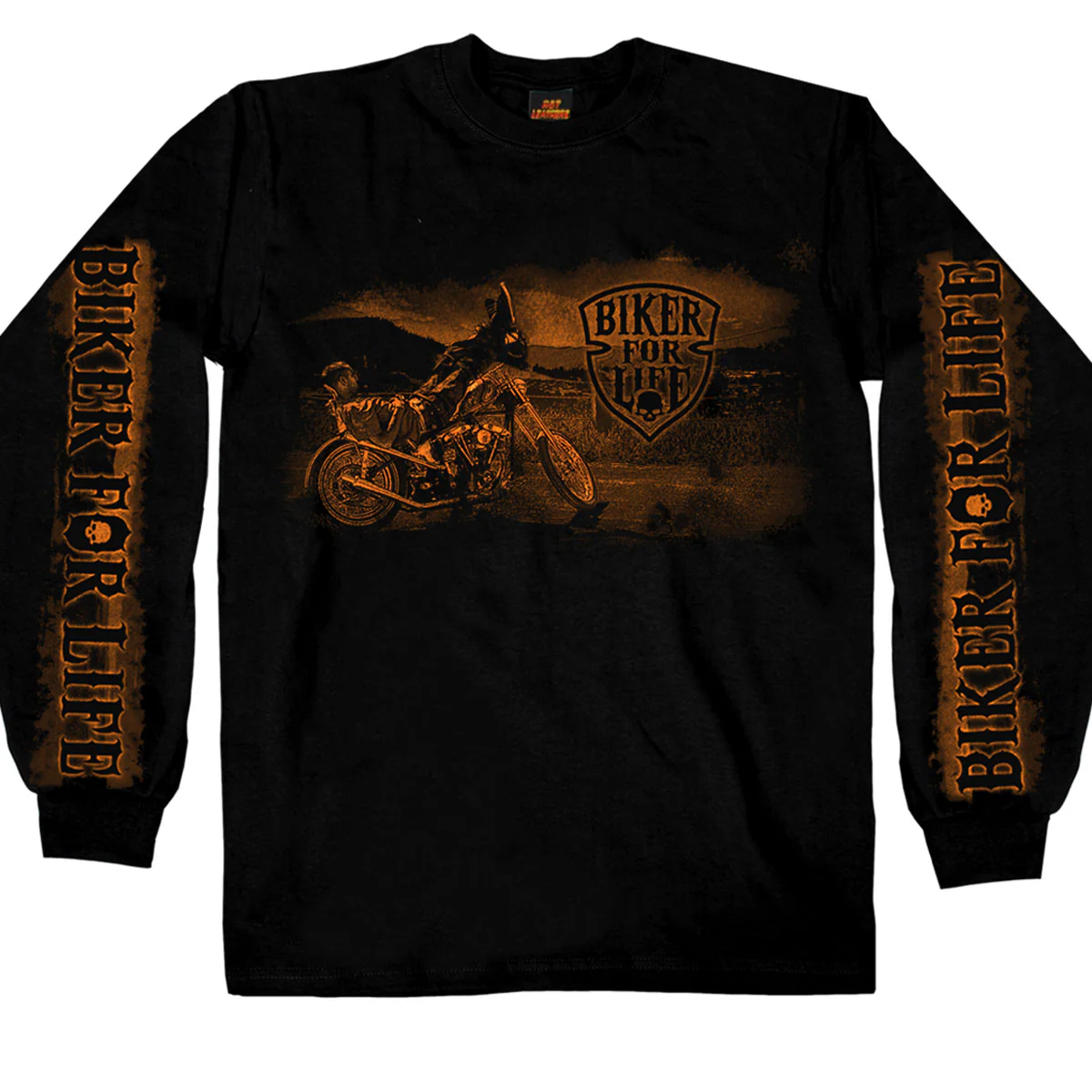 Hot Leathers GMS2148 Men’s ‘Coolin’ Long Sleeve Black Shirt 1 Hot Leathers GMS2148 Men’s ‘Coolin’ Long Sleeve Black Shirt