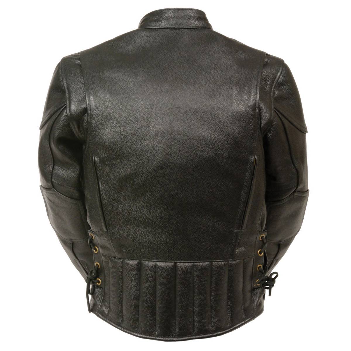 Milwaukee Leather LKM1900 Boy's Black Leather Side Lace Vented Moto Jacket 2 Milwaukee Leather LKM1900 Boy's Black Leather Side Lace Vented Moto Jacket