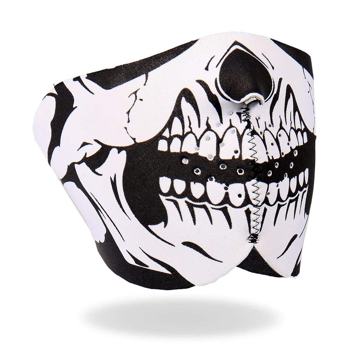Hot Leathers FMB1002 Neoprene Skull 1/2 Face Mask 1 Hot Leathers FMB1002 Neoprene Skull 1/2 Face Mask