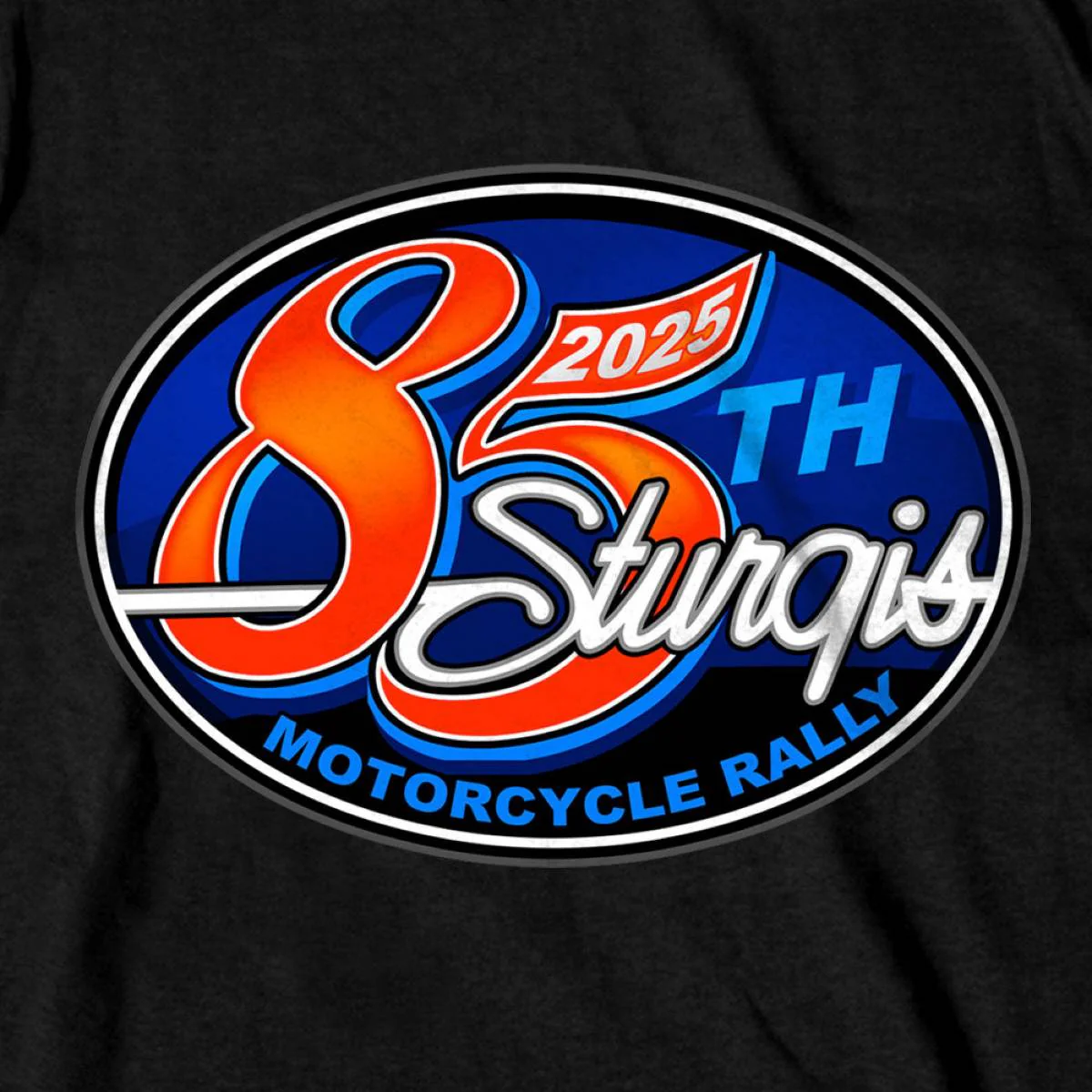 2025 Sturgis Motorcycle Rally Rally Logo Black Men's T-Shirt 5 2025 Sturgis Motorcycle Rally Rally Logo Black Men's T-Shirt