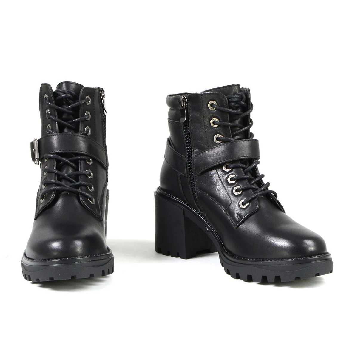 Milwaukee Leather MBL9316 Women's Black Leather Lace-Up Motorcycle Biker Riding Boot with Harness Ring 11 Milwaukee Leather MBL9316 Women's Black Leather Lace-Up Motorcycle Biker Riding Boot with Harness Ring