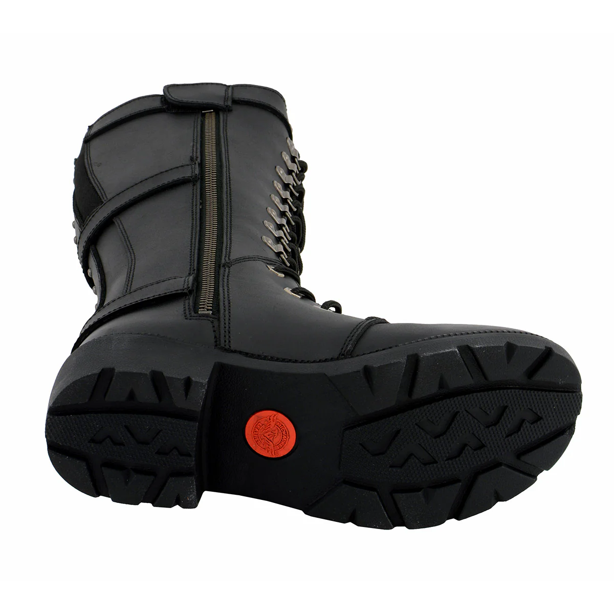 Milwaukee Leather MBL9380 Women's Black 'Jane' 15-inch Leather Combat Style Harness Motorcycle Boots 2 Milwaukee Leather MBL9380 Women's Black 'Jane' 15-inch Leather Combat Style Harness Motorcycle Boots