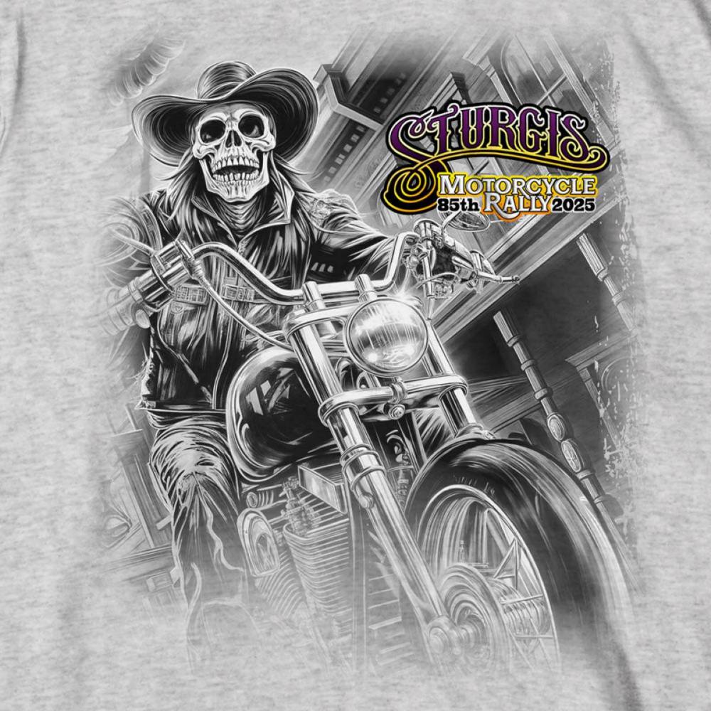 2025 Sturgis Motorcycle Rally #1 Ghost Rider Ash Men's T-Shirt 4 2025 Sturgis Motorcycle Rally #1 Ghost Rider Ash Men's T-Shirt