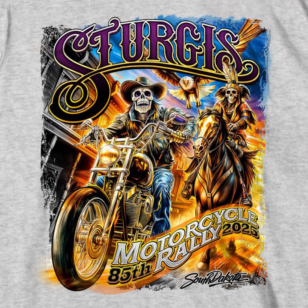 2025 Sturgis Motorcycle Rally #1 Ghost Rider Ash Men's T-Shirt 5 2025 Sturgis Motorcycle Rally #1 Ghost Rider Ash Men's T-Shirt