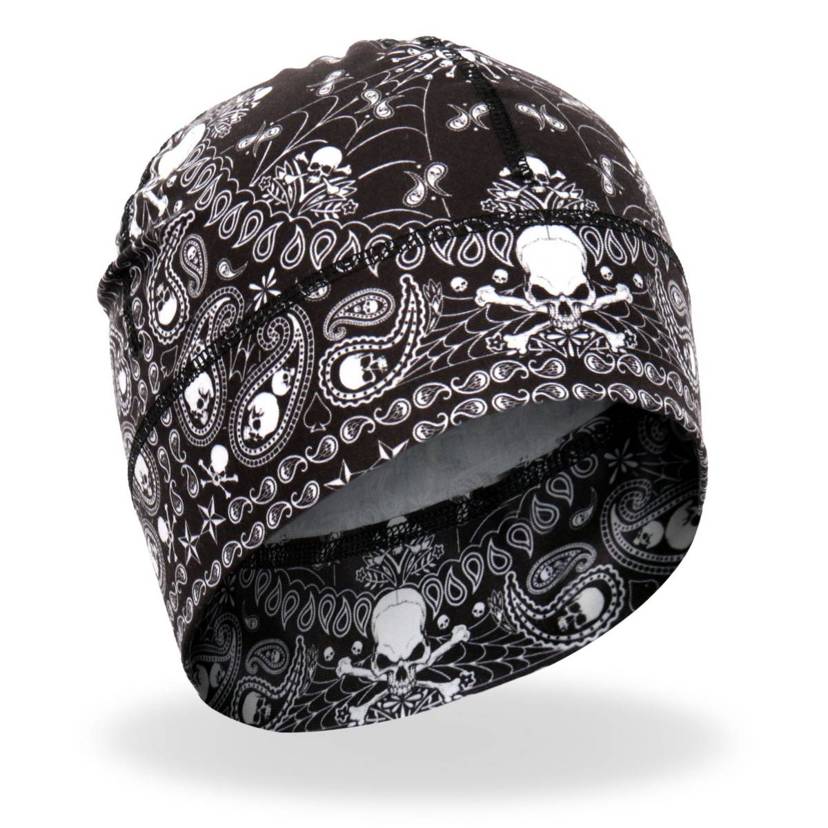 Hot Leathers Skull Paisley Helmet Liner KHC4007 3 Hot Leathers Skull Paisley Helmet Liner KHC4007