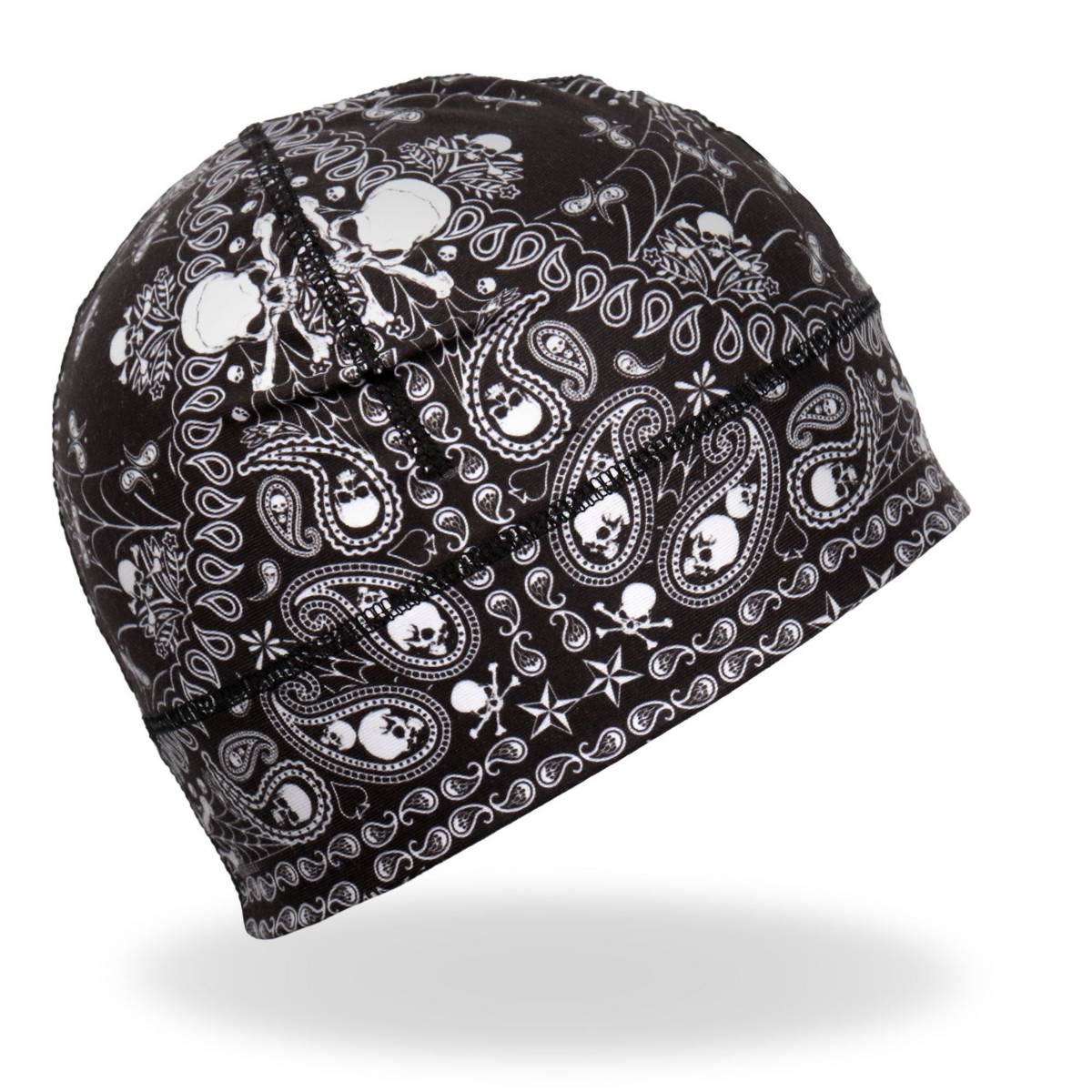 Hot Leathers Skull Paisley Helmet Liner KHC4007 4 Hot Leathers Skull Paisley Helmet Liner KHC4007