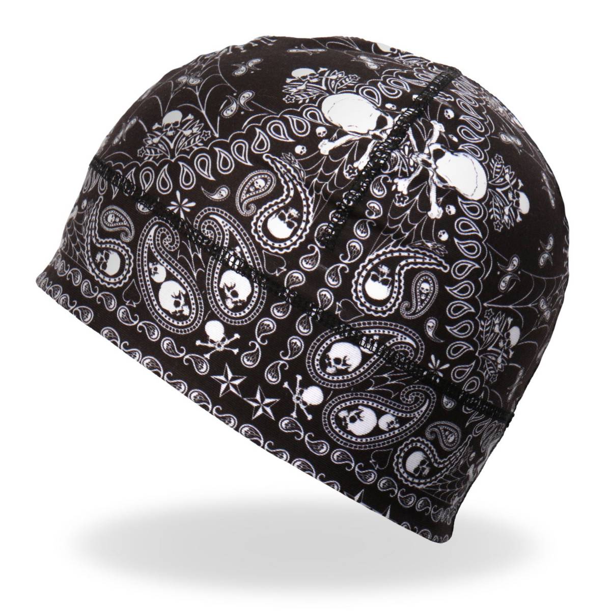 Hot Leathers Skull Paisley Helmet Liner KHC4007 5 Hot Leathers Skull Paisley Helmet Liner KHC4007