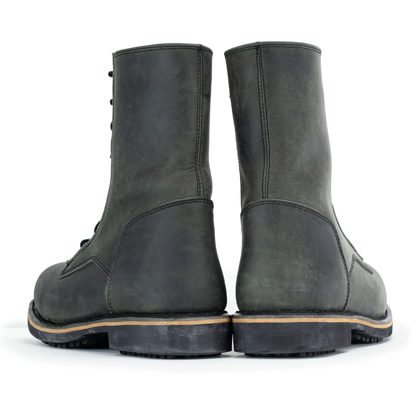 Milwaukee Leather MBM9065 Men's Antique Black Lace-Up High-Rise Boots 5 Milwaukee Leather MBM9065 Men's Antique Black Lace-Up High-Rise Boots