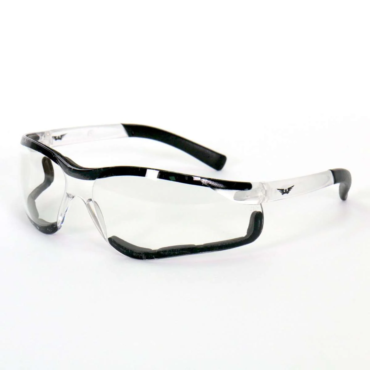 Hot Leathers Safety Wings Glasses with Clear Lenses SGF1068 1 Hot Leathers Safety Wings Glasses with Clear Lenses SGF1068