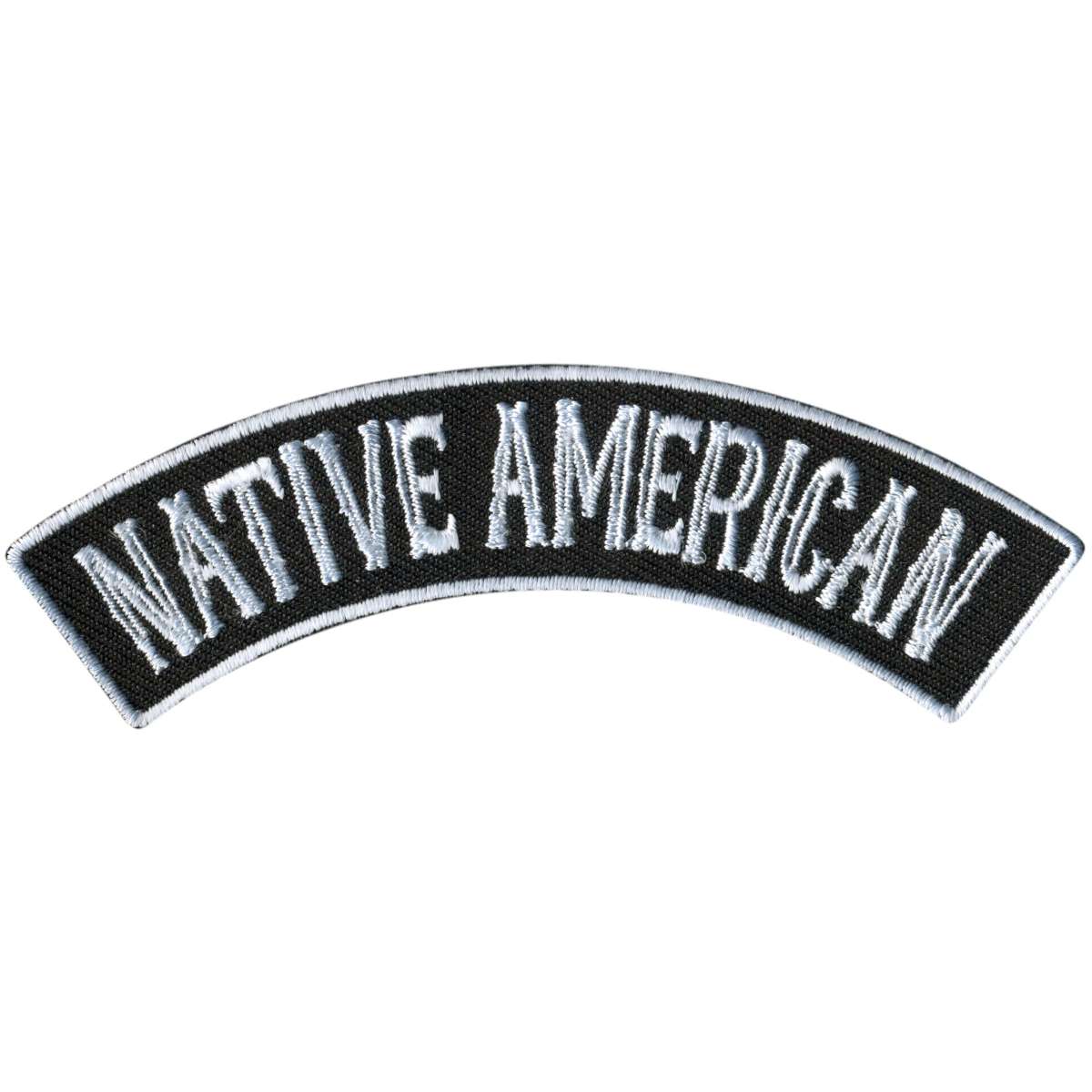 Hot Leathers Native American 4” X 1” Top Rocker Patch PPM4146 1 Hot Leathers Native American 4” X 1” Top Rocker Patch PPM4146