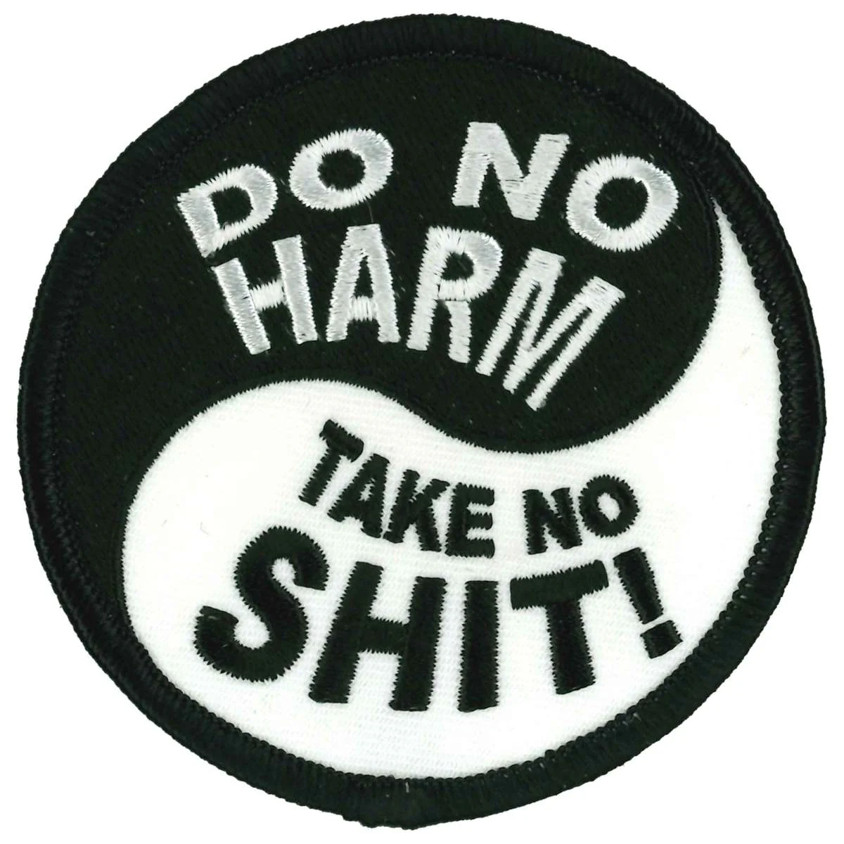 Hot Leathers Do No Harm Take No Shit 3" X 3" Patch PPL9989 1 Hot Leathers Do No Harm Take No Shit 3" X 3" Patch PPL9989