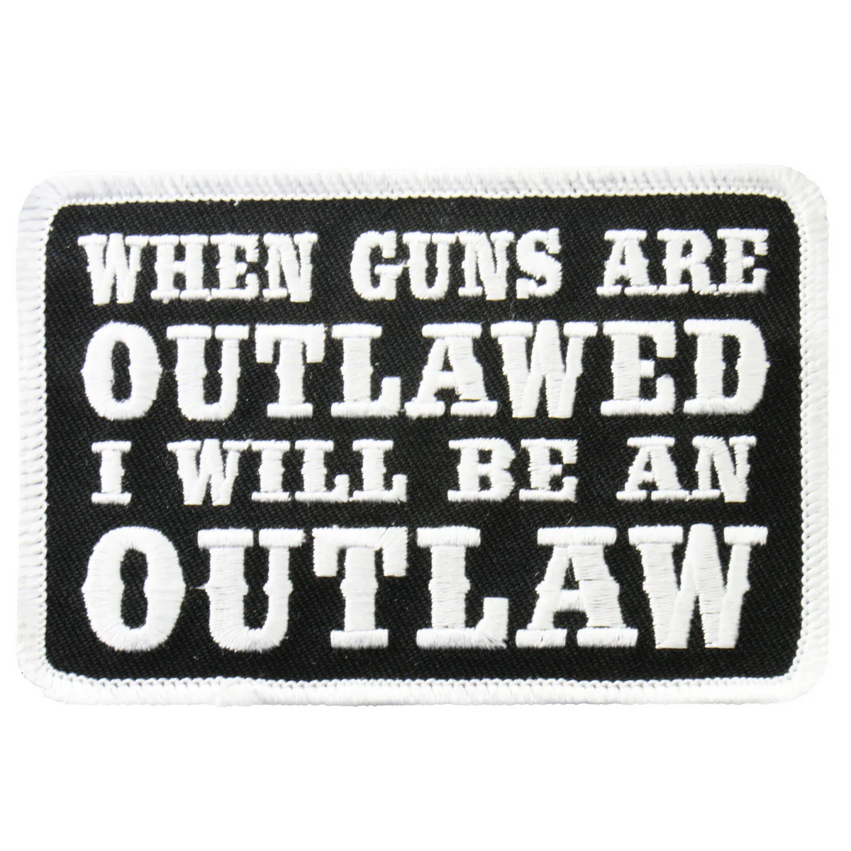 Hot Leathers PPL9225 When Guns Are Outlawed 4" x 3" Patch 1 Hot Leathers PPL9225 When Guns Are Outlawed 4" x 3" Patch