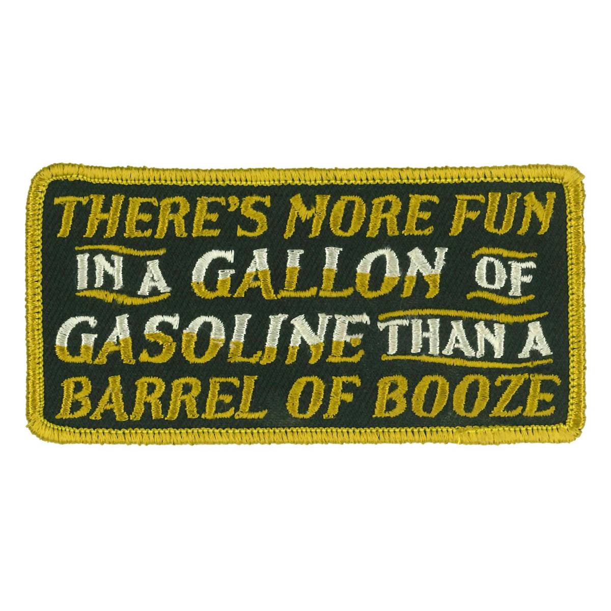 Hot Leathers Gallon Of Gasoline 4" X 2" Embroidered Patch PPW1173 1 Hot Leathers Gallon Of Gasoline 4" X 2" Embroidered Patch PPW1173