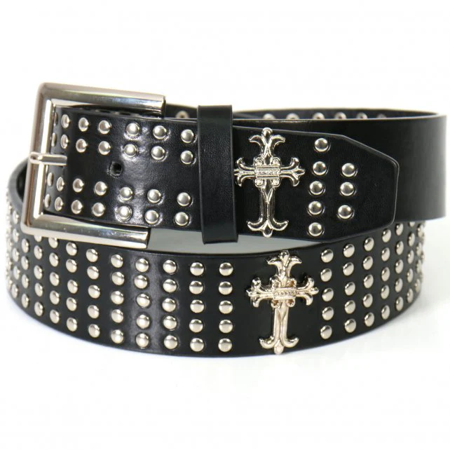 Hot Leathers BLA1033 Center Weave Black Leather Belt 1 Hot Leathers BLA1033 Center Weave Black Leather Belt