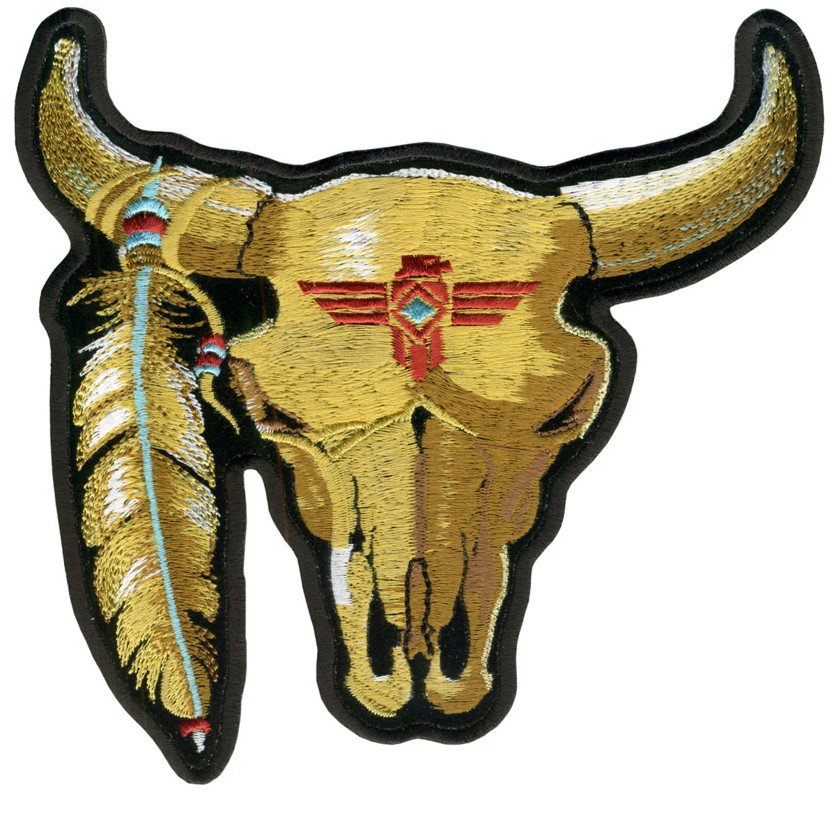 Hot Leathers PPA1352 Cattle Skull 3" x 3" Patch 1 Hot Leathers PPA1352 Cattle Skull 3" x 3" Patch