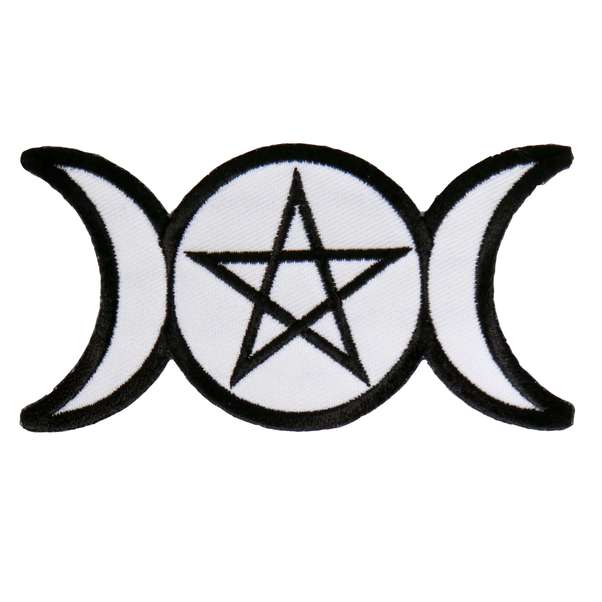 Hot Leathers PPA8632 Pagan Triple Goddess Embroidered 4"X2" Patch 1 Hot Leathers PPA8632 Pagan Triple Goddess Embroidered 4"X2" Patch