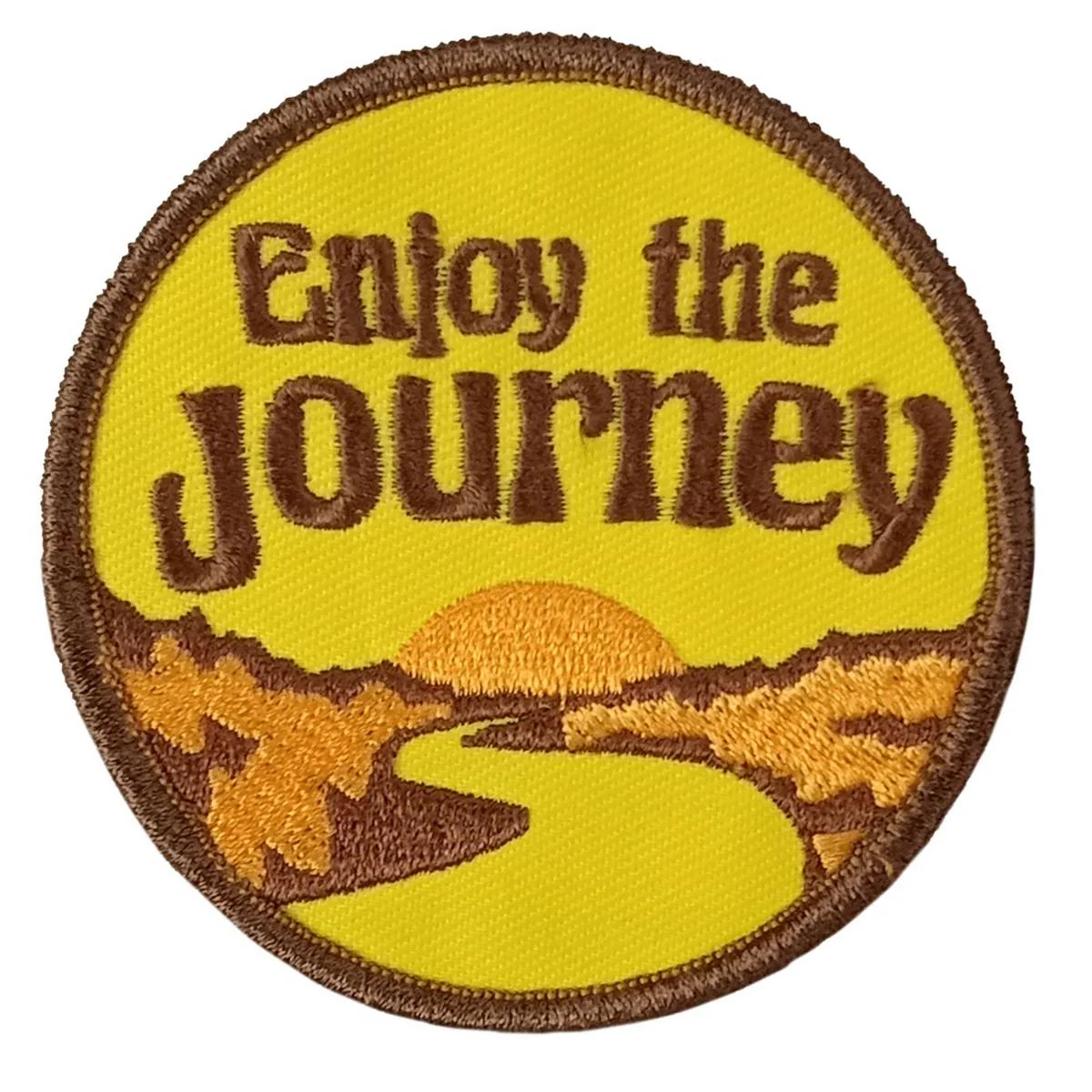 Hot Leathers Enjoy The Journey 3" X 3" Embroidered Patch PPW1168 1 Hot Leathers Enjoy The Journey 3" X 3" Embroidered Patch PPW1168