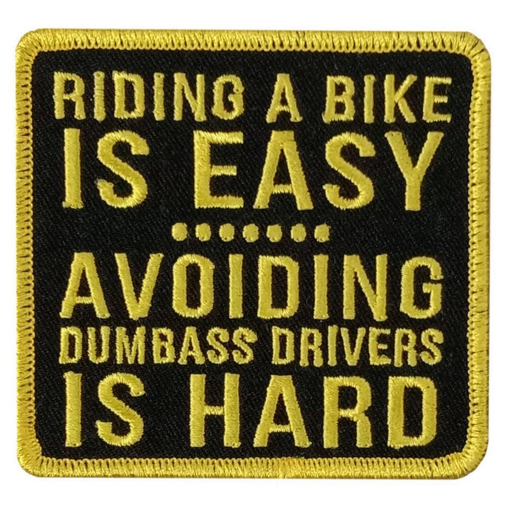 Hot Leathers Riding A Bike 3" X 2.8" Embroidered Patch PPW1254 1 Hot Leathers Riding A Bike 3" X 2.8" Embroidered Patch PPW1254
