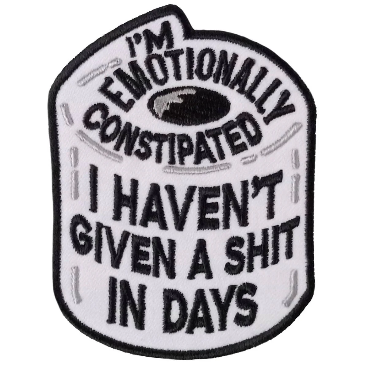Hot Leathers Constipated 3 X 3.75" Embroidered Patch PPW1269 1 Hot Leathers Constipated 3 X 3.75" Embroidered Patch PPW1269