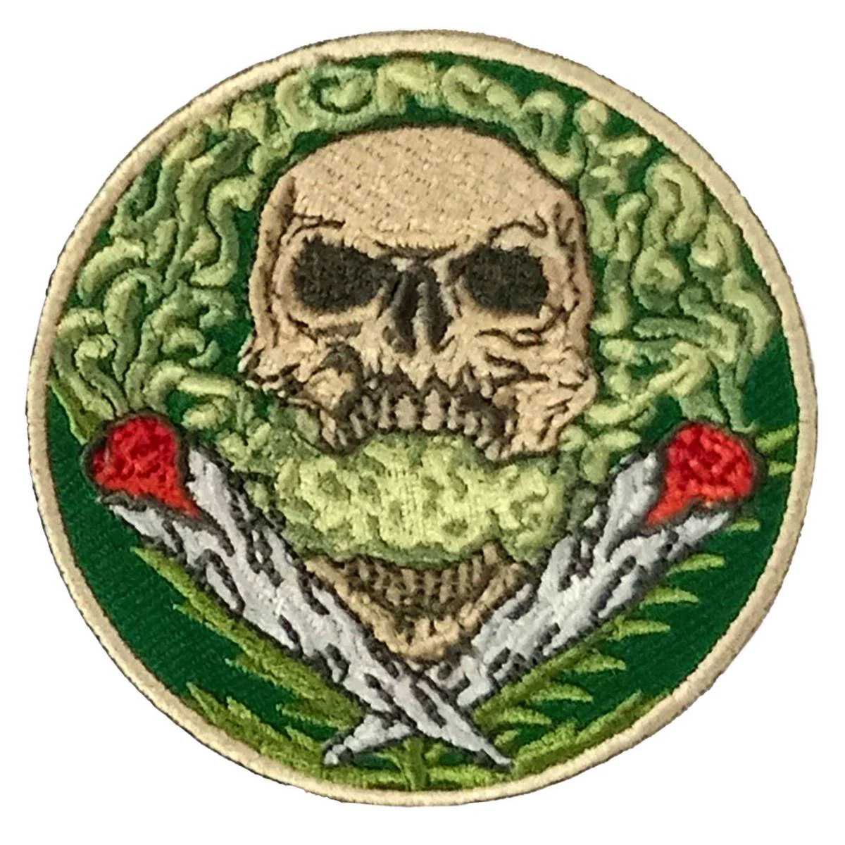 Hot Leathers Pot Skull 3" X 3" Embroidered Patch PPQ2380 1 Hot Leathers Pot Skull 3" X 3" Embroidered Patch PPQ2380