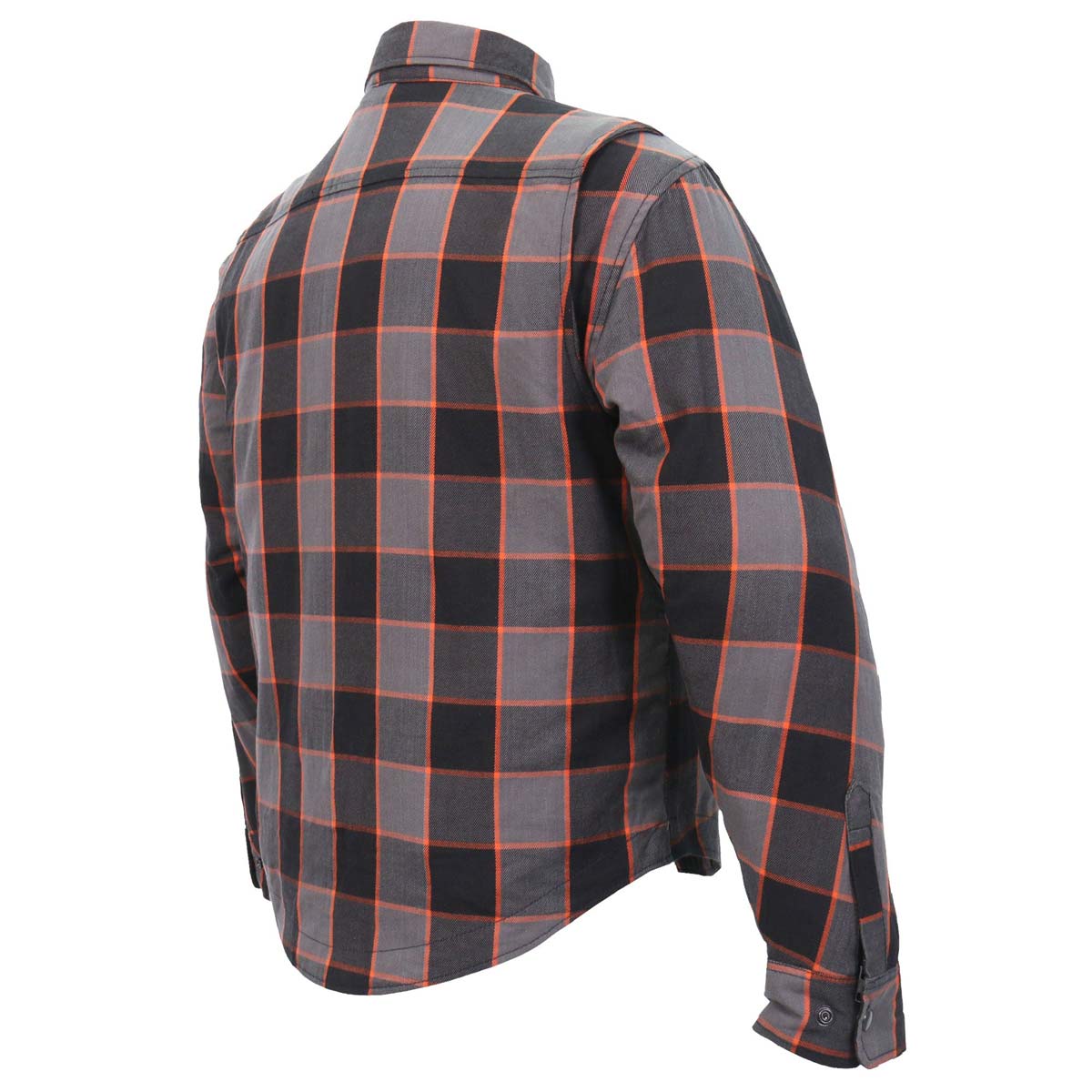 Hot Leathers JKM3010 Men's Multi-Color CE Armored Flannel Motorcycle Shirt Jacket - Aramid Fiber Reinforced