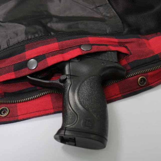 Hot Leathers JKM3003 Men's Red/Black CE Armored Flannel Motorcycle Shirt Jacket - Aramid Fiber Reinforced 9 Hot Leathers JKM3003 Men's Red/Black CE Armored Flannel Motorcycle Shirt Jacket - Aramid Fiber Reinforced