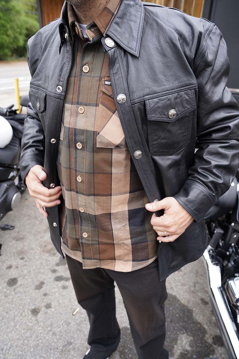 Hot Leathers FLM2013 Men's Sidewinder Flannel Long Sleeve Shirt 4 Hot Leathers FLM2013 Men's Sidewinder Flannel Long Sleeve Shirt