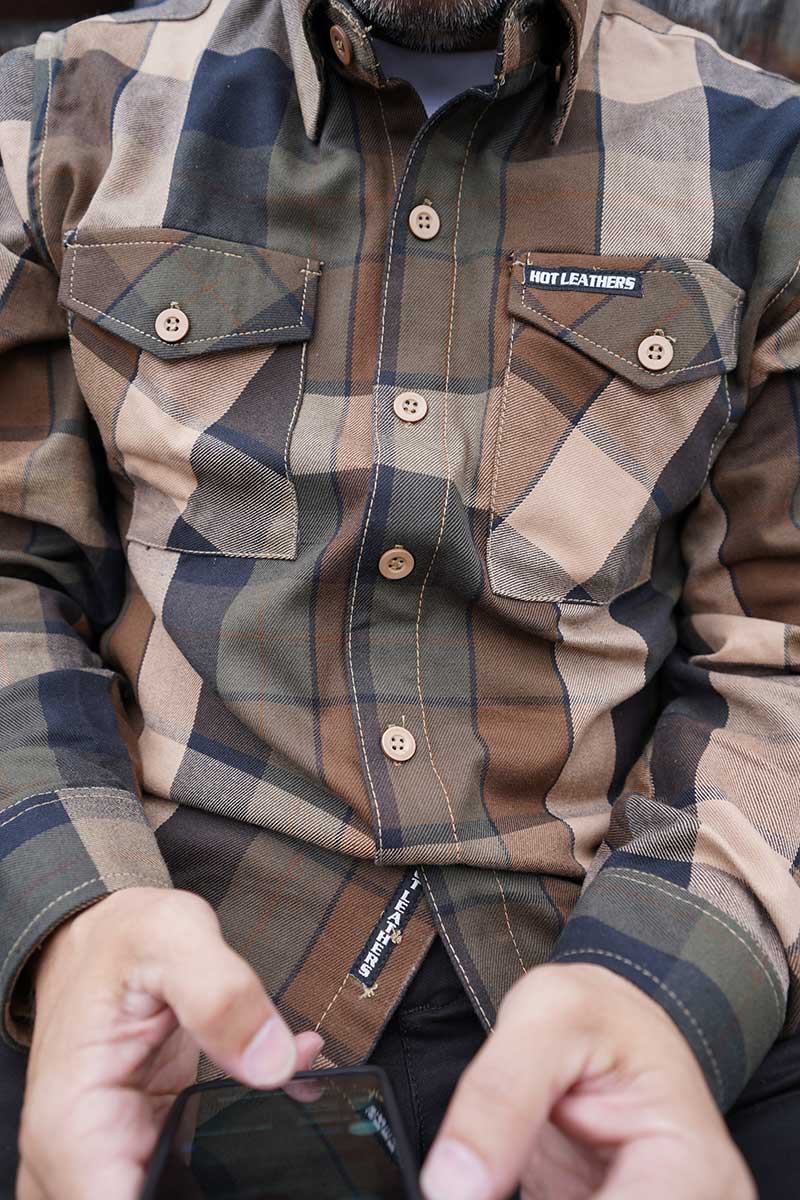 Hot Leathers FLM2013 Men's Sidewinder Flannel Long Sleeve Shirt 7 Hot Leathers FLM2013 Men's Sidewinder Flannel Long Sleeve Shirt