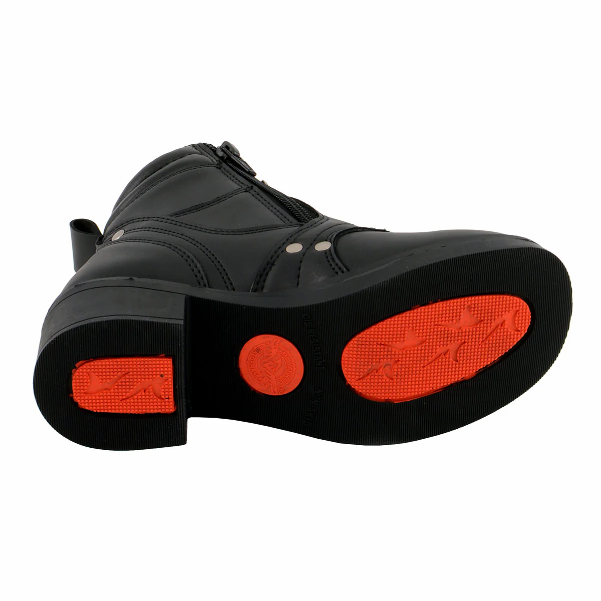 Milwaukee Leather MBK9265 Boys Black Lace-Up Boots with Side Zipper Entry 2 Milwaukee Leather MBK9265 Boys Black Lace-Up Boots with Side Zipper Entry