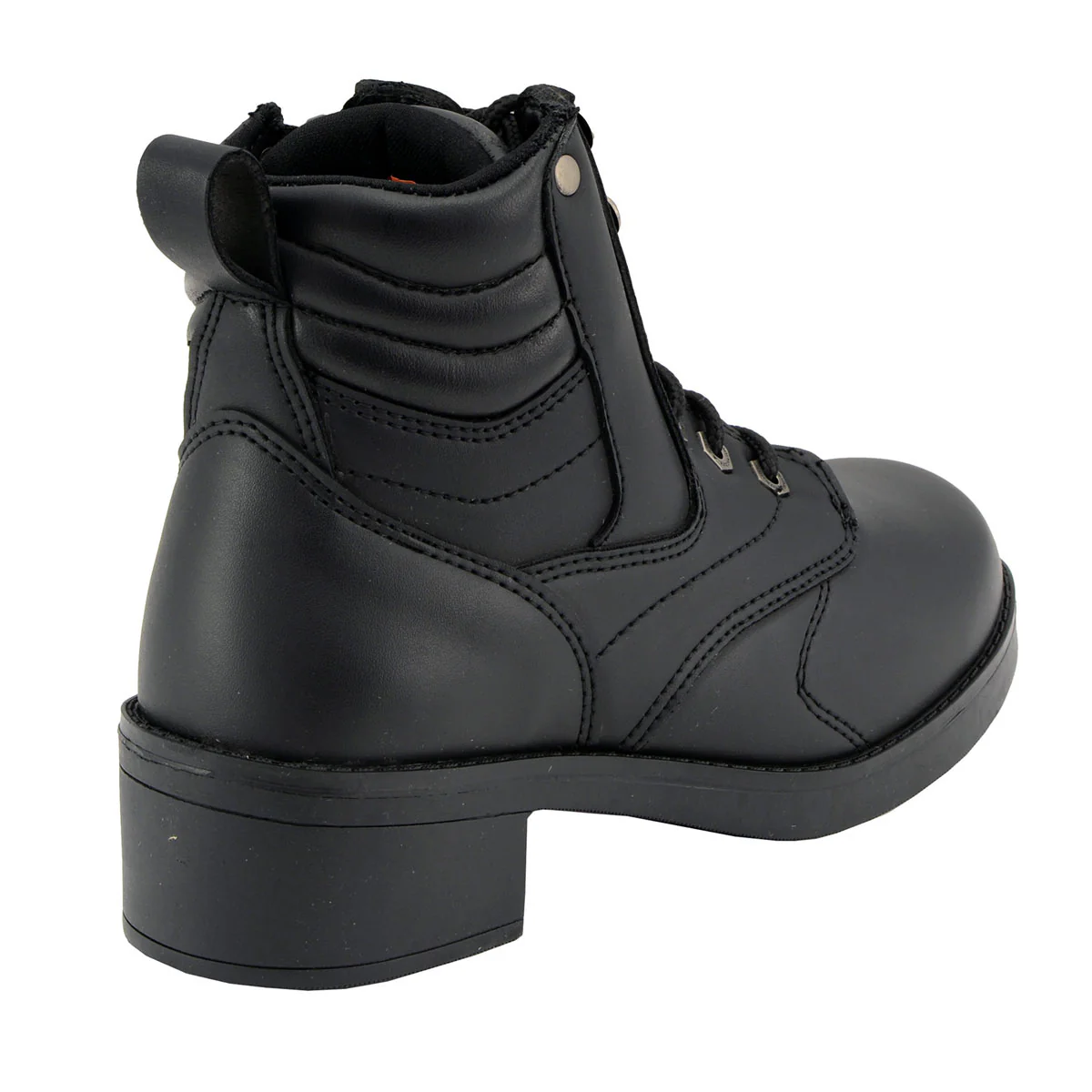 Milwaukee Leather MBK9275 Boys Black Lace-Up Boots with Side Zipper Entry 7 Milwaukee Leather MBK9275 Boys Black Lace-Up Boots with Side Zipper Entry