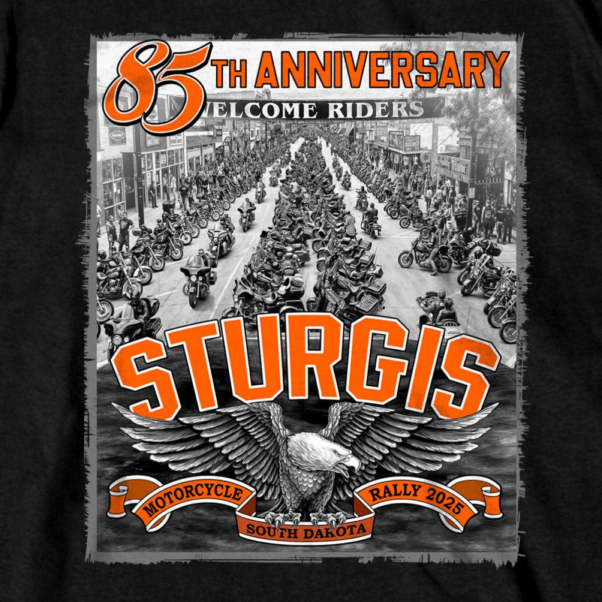 2025 Sturgis Motorcycle Rally Main Street Photo SS Black T-shirt SPB1169 5 2025 Sturgis Motorcycle Rally Main Street Photo SS Black T-shirt SPB1169