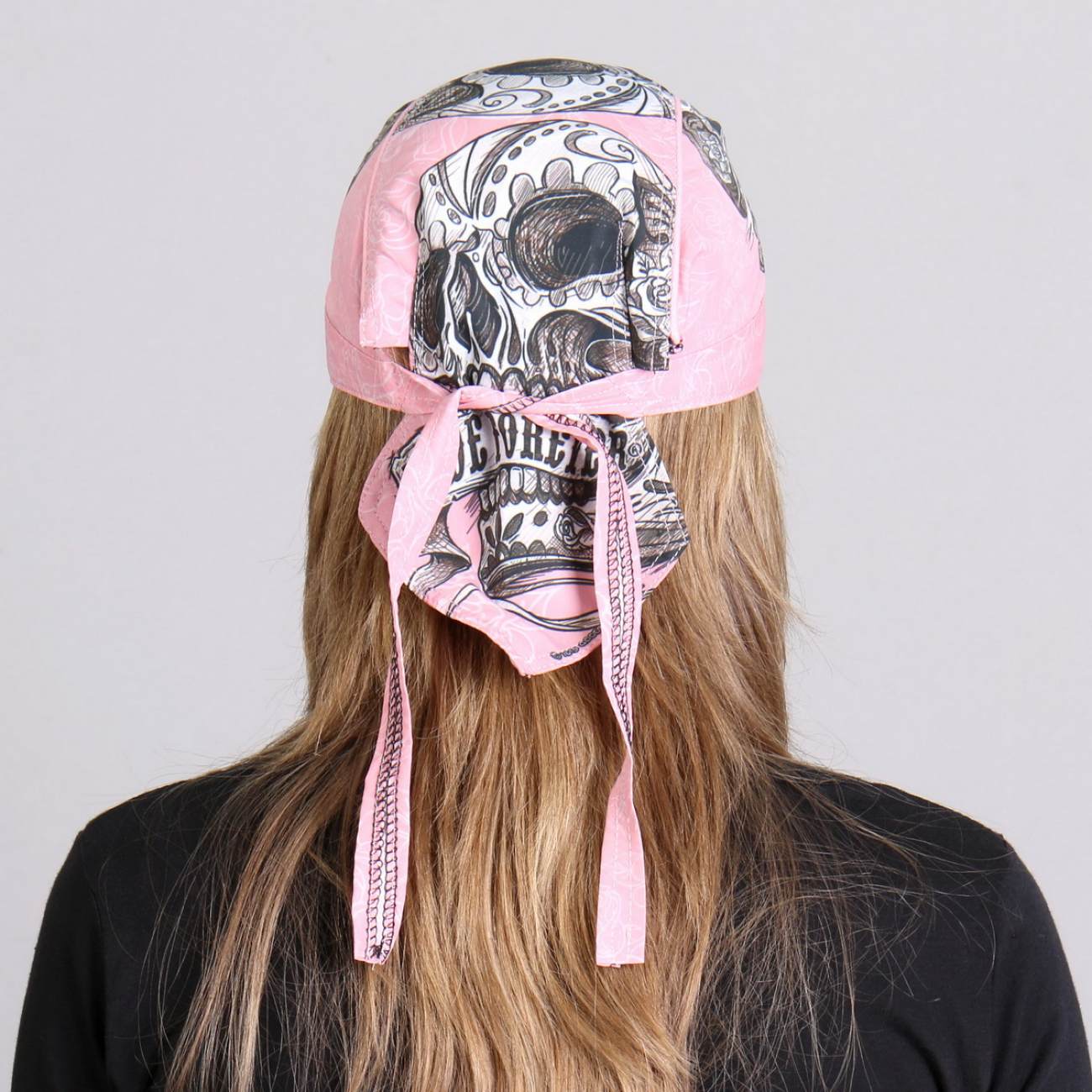 Hot Leathers HWH1087 Banner Skull Headwrap 5 Hot Leathers HWH1087 Banner Skull Headwrap