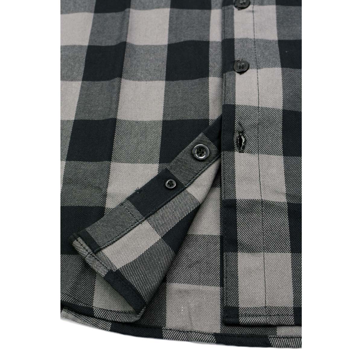 Milwaukee Leather Men's Flannel Plaid Shirt Black and Grey Long Sleeve Cotton Button Down Shirt MNG11630 10 Milwaukee Leather Men's Flannel Plaid Shirt Black and Grey Long Sleeve Cotton Button Down Shirt MNG11630