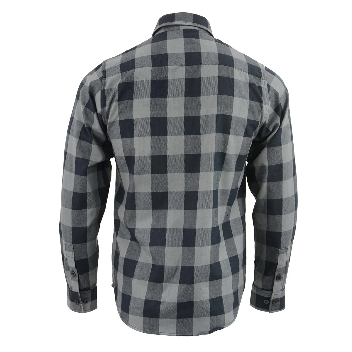 Milwaukee Leather Men's Flannel Plaid Shirt Black and Grey Long Sleeve Cotton Button Down Shirt MNG11630 2 Milwaukee Leather Men's Flannel Plaid Shirt Black and Grey Long Sleeve Cotton Button Down Shirt MNG11630