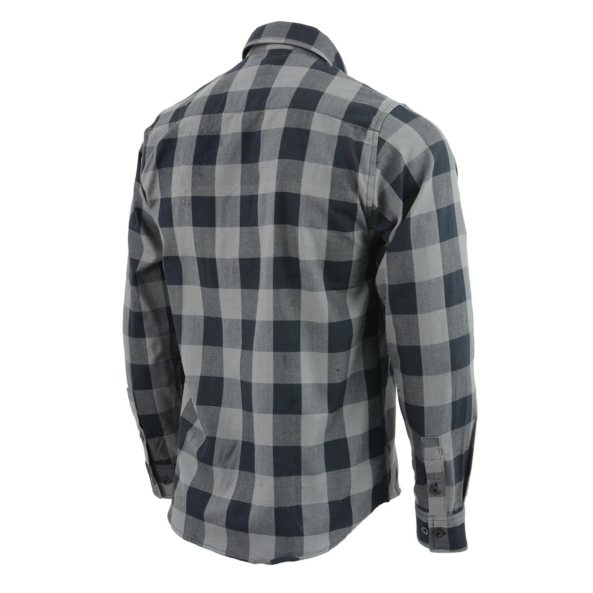 Milwaukee Leather Men's Flannel Plaid Shirt Black and Grey Long Sleeve Cotton Button Down Shirt MNG11630 5 Milwaukee Leather Men's Flannel Plaid Shirt Black and Grey Long Sleeve Cotton Button Down Shirt MNG11630