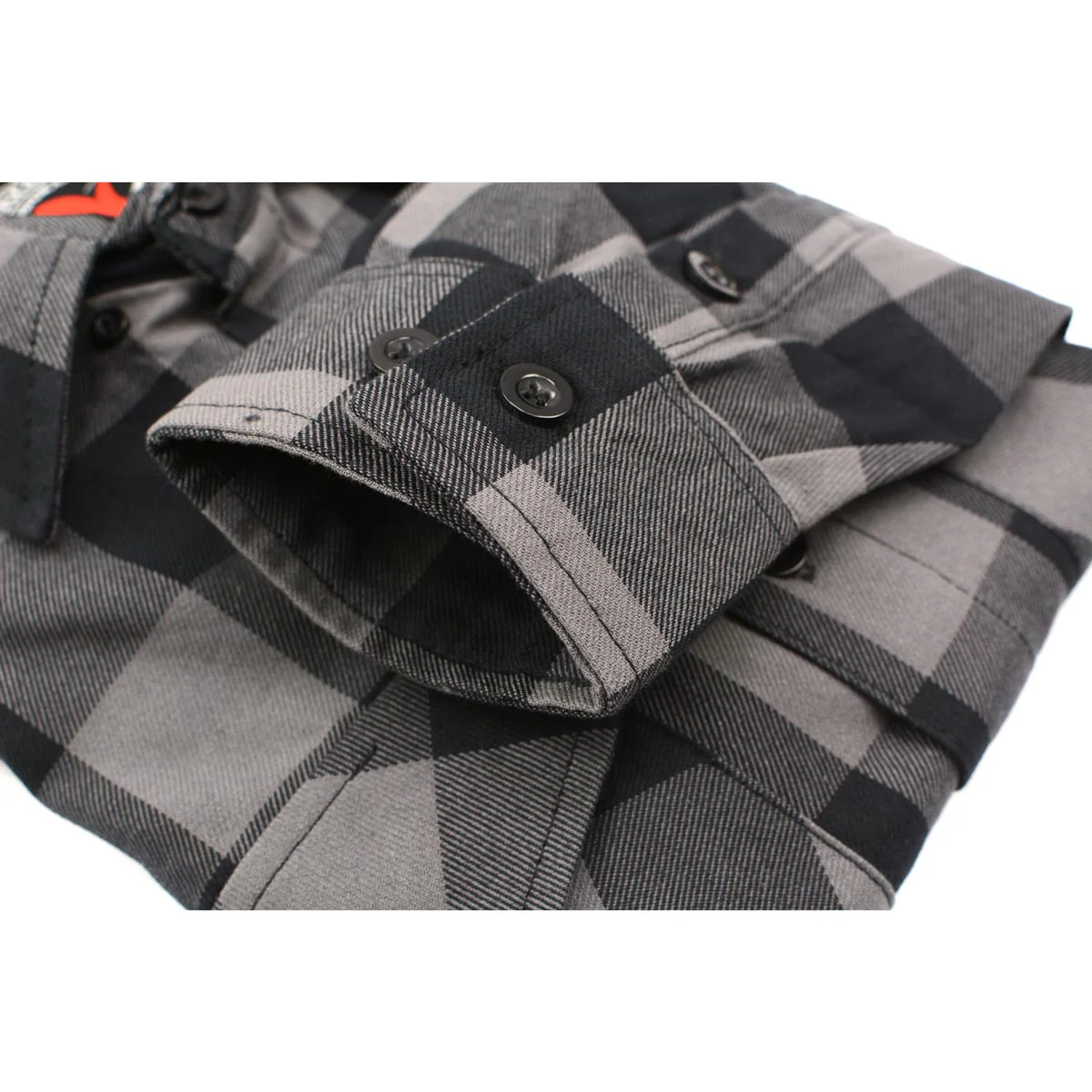 Milwaukee Leather Men's Flannel Plaid Shirt Black and Grey Long Sleeve Cotton Button Down Shirt MNG11630 8 Milwaukee Leather Men's Flannel Plaid Shirt Black and Grey Long Sleeve Cotton Button Down Shirt MNG11630